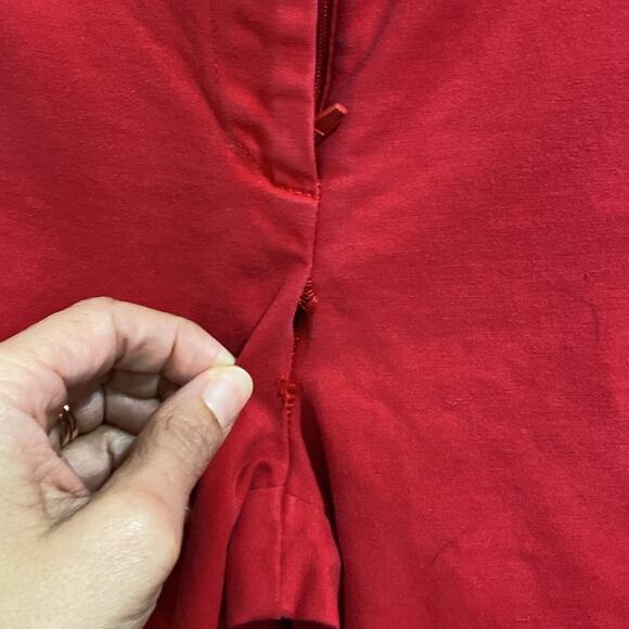 Michael Kors Red Zip Pocket Pants Sz 8 - Picture 5 of 12
